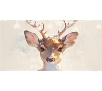 Diamond Painting Cerf Diamond Painting Adulte Neige Tableau Diamant Enfant, Strass Cristal Peinture Paintings par Numéros Kit Diamant Point de Croix pour Adultes Femmes Murale Décor 50x100cm G6-928