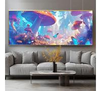Diamond Painting Champignon Diamond Painting Adulte Grand Format 40x80cm Peinture Diamant Kit Broderie Paysage DIY 5D Perle Diamant a Coller Mosaïque Strass Gemmes Maison Décoration Cadeau 0-sy1101
