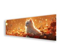 Diamond Painting Chat Diamond Painting Adulte Grand Format 80x240 cm, Peinture Diamant Adulte Papillon Broderie Diamant Kit, DIY 5D Strass Point de Croix Art pour Decoration Murale,Cadeau Femme K0-547