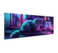 Diamond Painting Chat Diamond Painting Adulte Violet Broderie Diamant Petit Format 80x40cm Bricolage Peinture Diamant Artisanat Strass Point de Croix Paintings pour Decoration Murale Maison X2-229