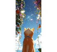 Diamond Painting chat, Vue sur la mer Diamond-Painting Noel, Peinture Diamant Adulte Débutant, Activite Manuelle Adulte, Loisirs Créatifs Adultes, Kit Complet Canevas, Maison Décoration 60x120cm W-586