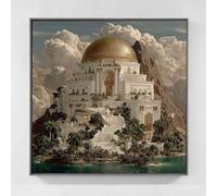 Diamond Painting Château Diamond Painting Enfant, Paysage Peinture Diamant Adulte Bricolage 5D Cristal Strass Point de Croix Broderie Diamant Kit Complet Decoration Chambre Cadeau 60x60cm i6-23cv