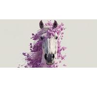Diamond Painting Cheval Animal Diamond Painting Adulte, Diy Ronds Gem Strass Point De Croix Peinture Sets, Diamant Art Kit Complet Adultes And Enfants, La DéCoration Murale à La Maison 60x30cm T-Z511