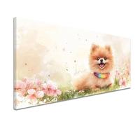 Diamond Painting Chien Diamond Painting Adulte, 5D Peinture Diamant Enfant Canevas Kit Complet Adulte Débutant Ronde Cristal Diamant Art Set pour Décoration Murale Maison Cadeaux 50x120 cm Fleur c-581