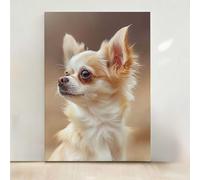 Diamond Painting Chien Diamond Painting Adulte Animal 5D DIY Canevas Kit Complet Adulte, Diamant Strass Point de Croix Cristal Art pour Décoration Murale Maison, Cadeau Femme 60x80 cm PjY8392 P-A