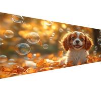 Diamond Painting Chien Diamond Painting Adulte Bulles Kit Broderie Enfant Loisirs CréAtifs Adultes Kit,5D Diy Point Croix Paintings,MosaïQue Pour Maison DéCoration Salon,Cadeau Femme 60x120cm Q1-497