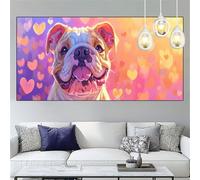 Diamond Painting Chien Diamond Painting Adulte Grand Format 90x180cm Peinture Diamant Amour Broderie Diamant kit Complet Strass Point de Croix Cristal Canevas Artisanat,Maison Décoration Cadeaux YC-19