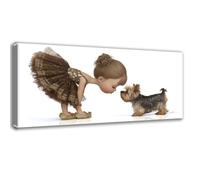 Diamond Painting Chien, Loisirs Créatifs Adultes, 5D DIY Mignon Diamant Painting Kit Complet Débutant, Peinture Diamant Artisanat Strass Paintings Pour Decoration Chambre, Cadeau Femme 20x40cm 0C-612