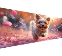 Diamond Painting Chiot Diamond Painting Adulte PéTale Kit Broderie Enfant Loisirs CréAtifs Adultes Kit,5D Diy Point Croix Paintings,MosaïQue Pour Maison DéCoration Salon,Cadeau Femme 50x100cm Q1-567
