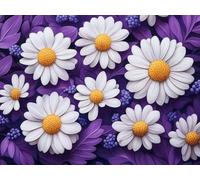 Diamond Painting ChrysanthèMe Diamond Painting Adulte, Peinture Diamant Fleur Tableau Strass Diamant Loisirs Créatifs Crystal Art Broderie Point de Croix pour Decoration Murale 40x30cm -lsy2501098