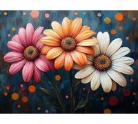 Diamond Painting ChrysanthèMe Diamond Painting Adulte, Peinture Diamant Usine Tableau Strass Diamant Loisirs Créatifs Crystal Art Broderie Point de Croix pour Decoration Murale 40x30 cm -lsy25010G4