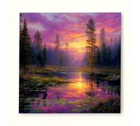 Diamond Painting Ciel Diamond Painting Adulte, Broderie Diamant Échelle céleste Peinture Diamant DIY 5D Cristal Strass Point de Croix Puzzle, Cadeau Femme, Tableau Decoration Murale 90x90cm ou21-6y