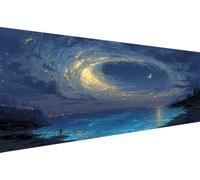 Diamond Painting Ciel Étoilé Diamond Painting Adulte Paysage Diamant Paintings Adulte Débutant,5D Peinture Diamant, Peinture Diamants,Décoration Murale Maison Geburtstag Cadeau Femme 50x100cm YZ-145