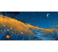 Diamond Painting Ciel éToilé, Paysage Diamond Painting Adulte Grand Format, DIY Activité Manuelle Adulte, Mosaique Loisir Creatif Crystal Art CréAtifs Peinture, Décorations, Cadeau 80x40cm - SW2511I26