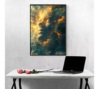 Diamond Painting Ciel, Peinture Diamant Adulte Affronter 20 x 30 cm 5D DIY Diamond Painting Kit Complet, Diamant Strass Point de Croix Cristal Peinture pour Decoration Murale Maison PjY6452 K-D