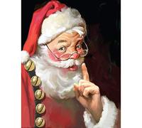 Diamond Painting Complet, WOW DÉCOR Père Noël Diamant Painting DIY 5D Mosaïque Peinture Numéro Point De Croix