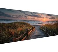 Diamond Painting Coucher De Soleil Diamond Painting Adulte Bord De La Mer Diamant Paintings Adulte Débutant,5D Peinture Diamant, Peinture Diamants,Décoration Murale Maison Cadeau Femme 50x100cm YZ-167