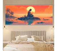 Diamond Painting Coucher De Soleil Diamond Painting Adulte Enfant XXL, 2026 New 5D Loisirs Créatifs Adultes Bricolage Broderie Diamant Peinture Diamant Artisanat Activité Manuelle, Dieu 70x30cm Z-S855
