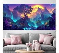 Diamond Painting Coucher De Soleil Diamond Painting Adulte Grand Format 100x300cm,2026 Nouveau Peinture Diamant Arbre De La Vie Full Drill Rhinestone Canvas Broderie Cross Stitch Crystal Art O-345G