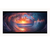 Diamond Painting Coucher De Soleil Diamond Painting Enfant Vague30x60cm Peinture Diamant Loisirs Créatifs Adulte & Enfant Débutant, DIY Gemmes Cristal Artisanat Broderie Peinture Décoration sjke-741