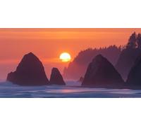 Diamond Painting Coucher De Soleil Paysage Diamond Painting Adulte, Diy Ronds Gem Strass Point De Croix Peinture Sets, Diamant Art Kit Complet Adulte And Enfant, DéCoration Murale 80x40cm T-Z497
