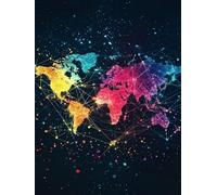 Diamond Painting couleur carte, 5D DIY Diamond Painting Adulte, Diamant Peinture Strass Crystal Art Point de Croix Activité Manuelle Adulte, pour Maison Décor Automne Femmes Cadeaux 90x120 cm 0b-33