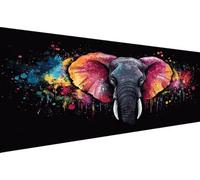 Diamond Painting Couleur Diamond Painting Adulte Éléphant Diamant Paintings Adulte Débutant,5D Peinture Diamant,Ronde Peinture Diamants,Décoration Murale Maison Geburtstag Cadeau Kind 100x200cm YZ-891