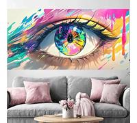Diamond Painting Couleur Diamond Painting Adulte Grand Format 100x300cm,2026 Nouveau DIY Peinture Diamant Œil 5D Full Drill Rhinestone Canvas Broderie Cross Stitch Crystal Art Kit Décoration O-319G