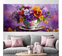 Diamond Painting Couleur Diamond Painting Adulte Grand Format 100x300cm,2026 Nouveau DIY Peinture Diamant Fleur 5D Full Drill Rhinestone Canvas Broderie Cross Stitch Crystal Art Kit Décoration O-239G