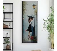 Diamond Painting Couple Broderie Diamant Grand Format 210 X 70 cm, 5D Diamond Painting baiser Diamant Painting Adulte&Enfant, DIY Mosaïque Peinture Diamant Cristal Art, pour Decoration Murale Salon