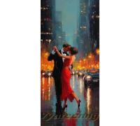 Diamond Painting Couple Broderie Diamant Grand Format 60 X 30 cm, 5D Diamond Painting Danse Diamant Painting Adulte&Enfant, DIY Mosaïque Peinture Diamant Cristal Art, pour Decoration Murale Salon