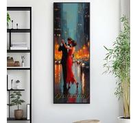Diamond Painting Couple Broderie Diamant Grand Format 90 X 30 cm, 5D Diamond Painting Danse Diamant Painting Adulte&Enfant, DIY Mosaïque Peinture Diamant Cristal Art, pour Decoration Murale Salon