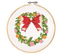 Diamond Painting - Couronne De Noël - Avec Tambour À Broder Et Perles
