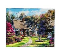 Diamond Painting Crystal Art Kit Country Cottage 40x50 Cm, Peinture Complète