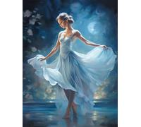 Diamond Painting Danseuse de Ballet Femme Diamond Painting Adulte, DIY Diamond-Painting 5D Peinture Diamant Adulte, Broderie Diamant Kit Complet, Diamant Painting pour Décoration Murale Decor 50x80cm