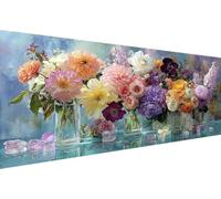 Diamond Painting Dessin Animé Diamond Painting Adulte Fleur Diamant Paintings Adulte Débutant,5D Peinture Diamant,Ronde Peinture Diamants,Décoration Murale Maison Geburtstag Cadeau Kind 45x90cm YZ-377