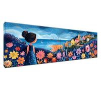 Diamond Painting Dessin Animé Diamond Painting Adulte Moderne Peinture Diamant Débutants, DIY Canevas Kit Broderie Diamant Complet Kit Point de Croix Cristal Art pour Decoration Chambre 90x30cm G2-441