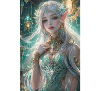 Diamond Painting Dessin Animé Peinture Diamant, Grand Format 40x50cm, 5D Diamant Painting Elfe, DIY Broderie Diamant Kit Complet, Loisirs CréAtifs Adultes, Tableau Decoration Murale Salon Cadeau