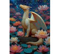 Diamond Painting Dinosaure Diamond Painting Adulte, Broderie Diamant Paysage Peinture Diamant 5D DIY Strass Broderie Point de Croix Loisirs Créatifs pour Decoration Murale 100x135 CM -wyl25067U