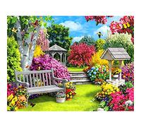 Diamond Painting DIY 5D Bricolage Full Drill Diamant Complet Peinture Kit Paysage de la maison 50x70cm Carré Perceuse Plein Foret Adultes Débutants Point Croix Broderie Décoration Moderne Art Cadeau