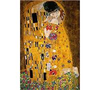 Diamond Painting,DIY 5D Broderie Diamant,Gustav Klimt Le Baiser Square Enfants Diamond Painting Broderie Kit Point De Croix Strass Complet Diamant Mosaique pour Home Décor Murale 30x40cm 12x16in