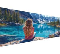 Diamond Painting Dos Diamond Painting Adulte Lac Kit Broderie Enfant Loisirs CréAtifs Adultes Kit,5D Diy Point De Croix Paintings,D'Art MosaïQue Pour Maison DéCoration,Cadeau Femme 80x160cm Q1-522