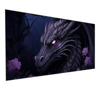 Diamond Painting Dragon Diamond Painting Adulte DIY Complet Noir Broderie Diamant Grand Format, Crystal Art pour Adultes Débutants EnfantsTableau Diamant, Home Wall Decor Cadeau Femme 40x80cm K-815