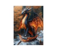 Diamond Painting Dragon Strass Peinture Numero Adulte Animal Cristal Art Canevas Kit Complet Adulte 80x60cm, Full Drill Kit Broderie Peinture Diamant pour Decoration Maison Cadeau Femme 258-4171