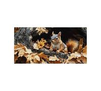 Diamond Painting Écureuil 5D DIY Strass Peinture Numero Adulte Animal Cristal Art Canevas Kit Complet Adulte 80x160 CM, Full Drill Kit Broderie Peinture Diamant pour Decoration Maison Cadeau 2509-9461