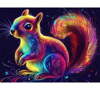Diamond Painting Écureuil Diamond Painting Adulte Grand Format 90x120cm Animaux Broderie Diamant kit Complet, DIY 5D Peinture Diamant Enfant Strass Point de Croix Toile Artisanat, Cadeau Femme G-914