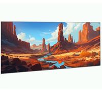 Diamond Painting Egypte, DIY 5D Montagne Diamond Painting Adulte, Peinture Diamant Activité Manuelle Adulte Kit Complet, Bricolage Diamant Broderie Cristal Arts Artisanat pour Home Decor 90x180cm 0R-4
