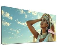 Diamond Painting Egypte, Peinture Diamant Adulte Reine, 140x60 cm 5D Grand Diamond Painting Kit Complet, Diamant Strass Point de Croix Cristal Paintings, Kit Broderie pour Decoration Maison, R-29