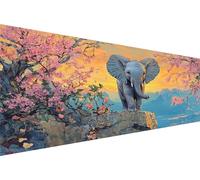 Diamond Painting éLéPhant Diamond Painting Adulte Falaise Kit Broderie Enfant Loisirs CréAtifs Adultes Kit,5D Diy Point Croix Paintings,MosaïQue Pour Maison DéCoration,Cadeau Femme 40x90cm Q1-480