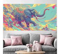 Diamond Painting Éléphant Diamond Painting Adulte Grand Format 70x140cm,2026 Nouveau DIY Peinture Diamant Couleur 5D Full Drill Rhinestone Canvas Broderie Cross Stitch Crystal Art Kit Décor O-311G